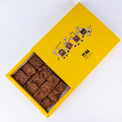 Protein Peanut Brownie 24 Pieces Box